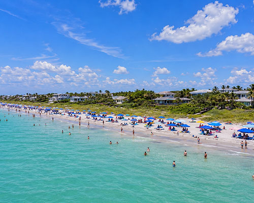 View of Englewood beach from the Gulf side.